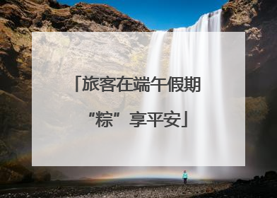 旅客在端午假期“粽”享平安