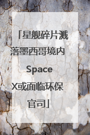 星舰碎片溅落墨西哥境内 SpaceX或面临环保官司