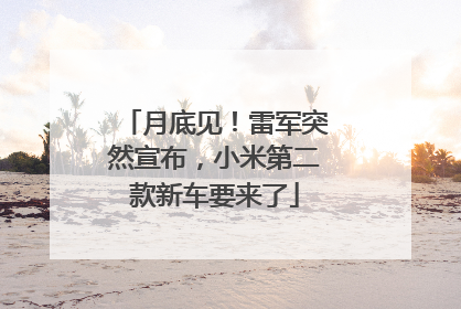 月底见！雷军突然宣布，小米第二款新车要来了
