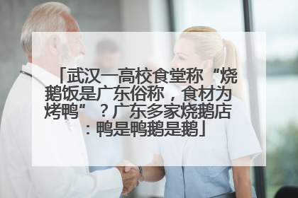 武汉一高校食堂称“烧鹅饭是广东俗称，食材为烤鸭”？广东多家烧鹅店：鸭是鸭鹅是鹅