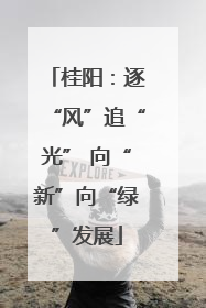 桂阳：逐“风”追“光” 向“新”向“绿”发展