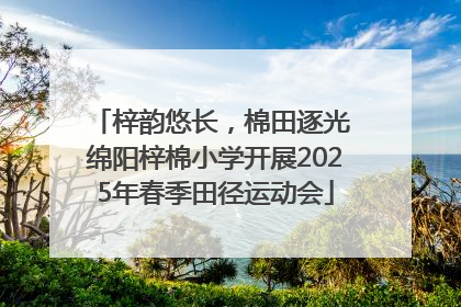 梓韵悠长，棉田逐光 绵阳梓棉小学开展2025年春季田径运动会