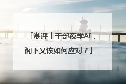 潮评丨干部夜学AI，阁下又该如何应对？