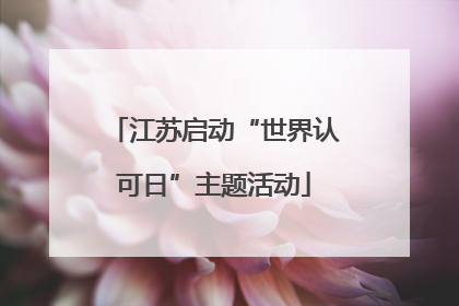 江苏启动“世界认可日”主题活动