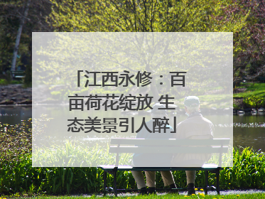 江西永修：百亩荷花绽放 生态美景引人醉