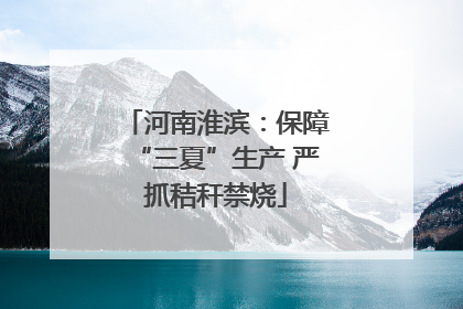 河南淮滨：保障“三夏”生产 严抓秸秆禁烧