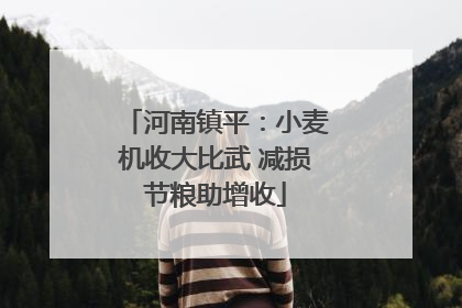 河南镇平：小麦机收大比武 减损节粮助增收