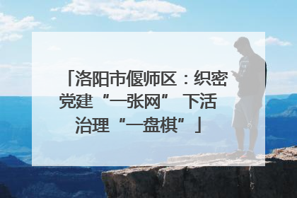 洛阳市偃师区：织密党建“一张网” 下活治理“一盘棋”