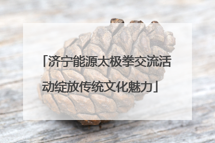 济宁能源太极拳交流活动绽放传统文化魅力