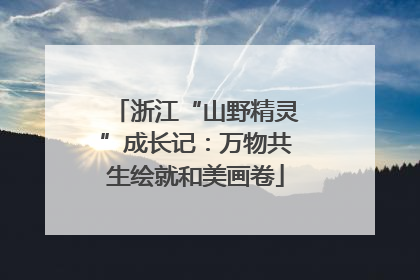 浙江“山野精灵”成长记：万物共生绘就和美画卷