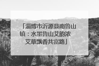 淄博市沂源县南鲁山镇：水墨鲁山艾韵浓 艾草飘香共富路