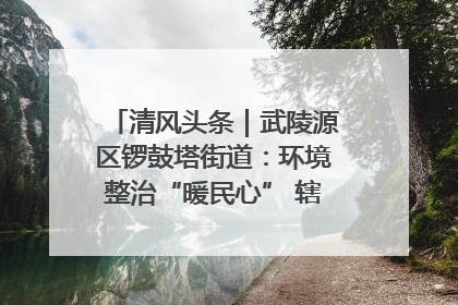 清风头条｜武陵源区锣鼓塔街道：环境整治“暖民心” 辖区面貌“靓”起来