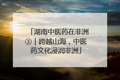 湖南中医药在非洲③｜跨越山海，中医药文化浸润非洲