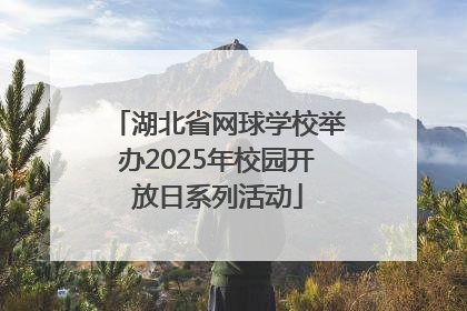 湖北省网球学校举办2025年校园开放日系列活动