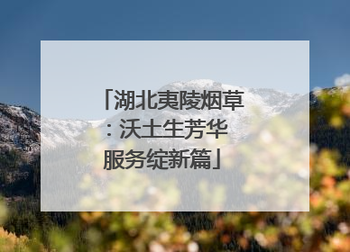 湖北夷陵烟草：沃土生芳华 服务绽新篇