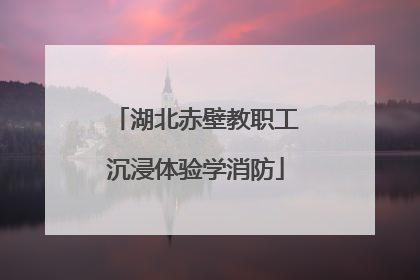 湖北赤壁教职工沉浸体验学消防