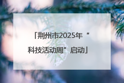 荆州市2025年“科技活动周”启动