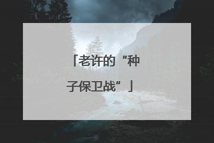 老许的“种子保卫战”