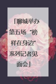 聊城举办第五场“榜样在身边”系列记者见面会