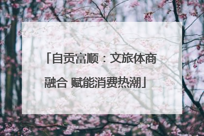 自贡富顺：文旅体商融合 赋能消费热潮