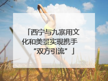 西宁与九寨用文化和美景实现携手“双方引流”