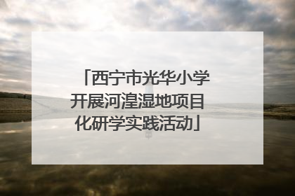 西宁市光华小学开展河湟湿地项目化研学实践活动
