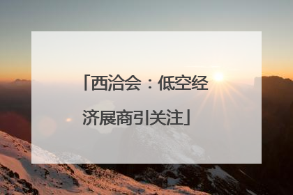 西洽会：低空经济展商引关注