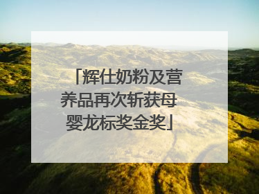 辉仕奶粉及营养品再次斩获母婴龙标奖金奖
