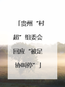 贵州“村超”组委会回应“被足协叫停”