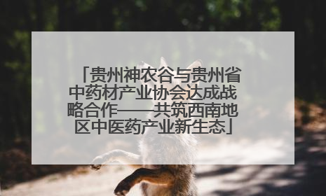 贵州神农谷与贵州省中药材产业协会达成战略合作——共筑西南地区中医药产业新生态