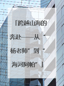 跨越山海的奔赴——从“杨老师”到“海河阿帕”