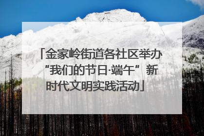 金家岭街道各社区举办“我们的节日·端午”新时代文明实践活动