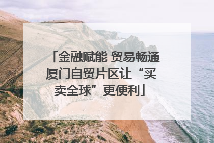 金融赋能 贸易畅通 厦门自贸片区让“买卖全球”更便利