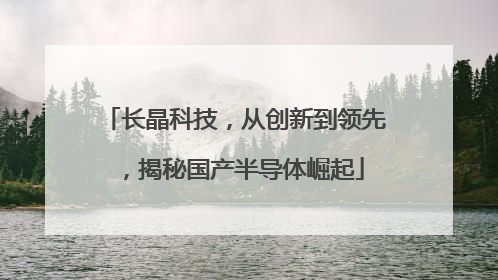 长晶科技，从创新到领先，揭秘国产半导体崛起