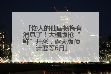 馋人的仙居杨梅有消息了！大棚版抢“鲜”开采，露天版预计要等6月