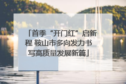 首季“开门红”启新程 鞍山市多向发力书写高质量发展新篇