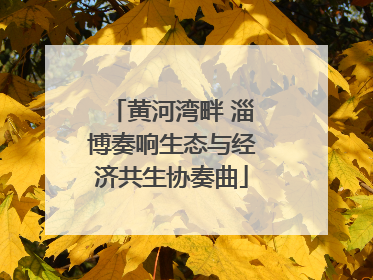 黄河湾畔 淄博奏响生态与经济共生协奏曲