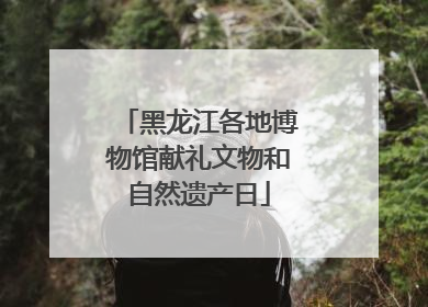 黑龙江各地博物馆献礼文物和自然遗产日