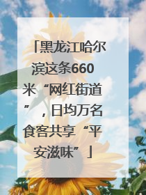 黑龙江哈尔滨这条660米“网红街道”，日均万名食客共享“平安滋味”