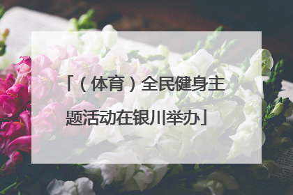 （体育）全民健身主题活动在银川举办