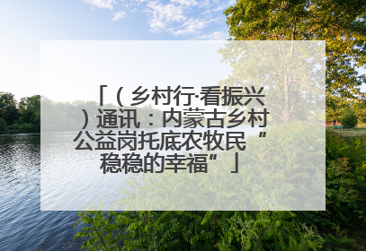 （乡村行·看振兴）通讯：内蒙古乡村公益岗托底农牧民“稳稳的幸福”
