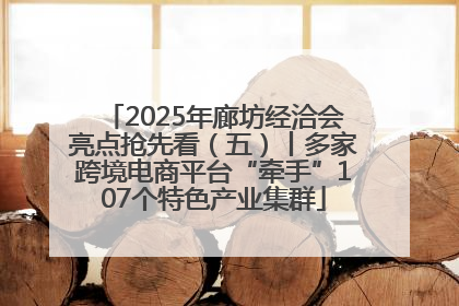 2025年廊坊经洽会亮点抢先看（五）丨多家跨境电商平台“牵手”107个特色产业集群