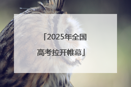 2025年全国高考拉开帷幕