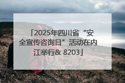 2025年四川省“安全宣传咨询日”活动在内江举行& 8203