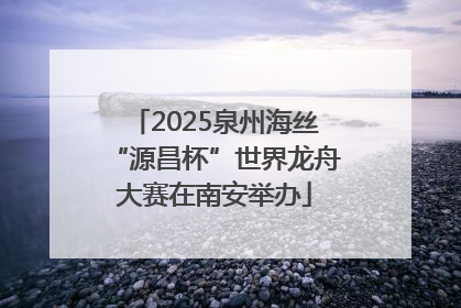 2025泉州海丝“源昌杯”世界龙舟大赛在南安举办