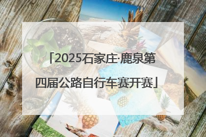 2025石家庄·鹿泉第四届公路自行车赛开赛