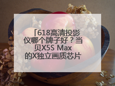 618高清投影仪哪个牌子好？当贝X5S Max的X独立画质芯片有什么作用