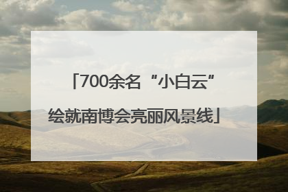 700余名“小白云”绘就南博会亮丽风景线