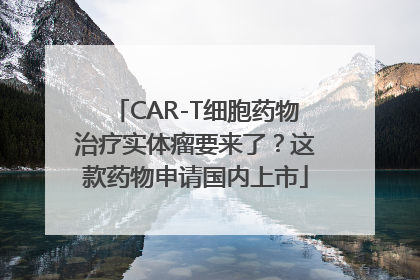 CAR-T细胞药物治疗实体瘤要来了？这款药物申请国内上市