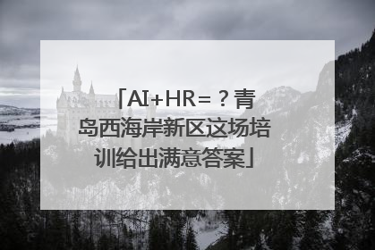 AI+HR=？青岛西海岸新区这场培训给出满意答案